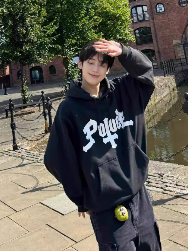 ENHYPEN Jungwon Inspired Letter Print Hoodie