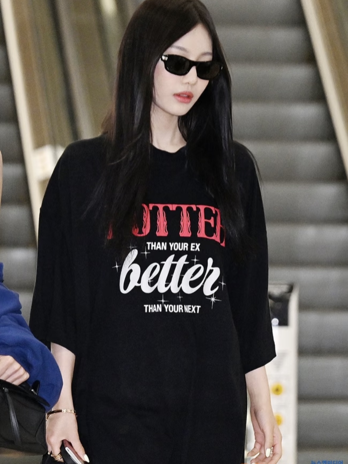 Stray Kids Hyunjin inspired Letter Print T-Shirt