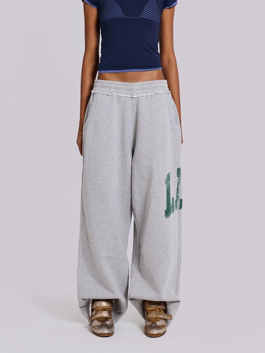 Blackpink Jennie Inspired Yellow tank & Grey Wide Leg Pants Set