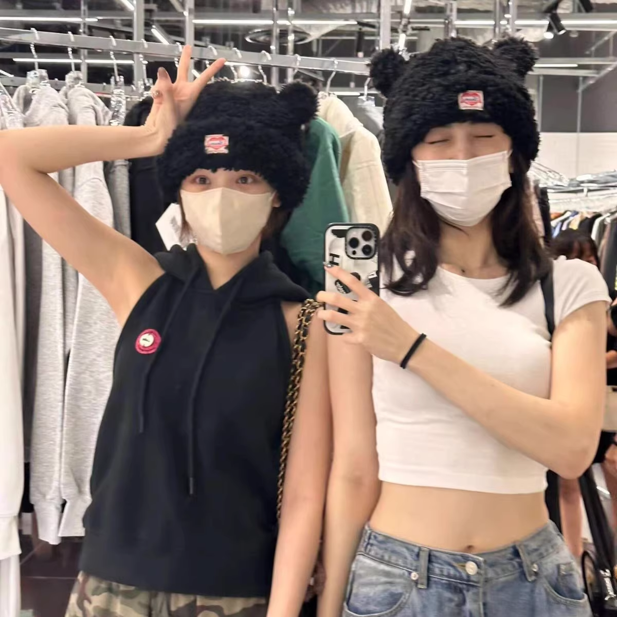 Enhypen&Twice&Lesserafim Inspired Bear Beanie