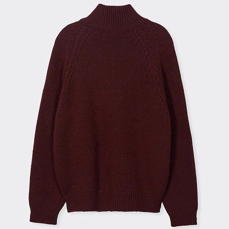 ENHYPEN Jay Inspired Striped Asymmetric Zip-Up Sweater