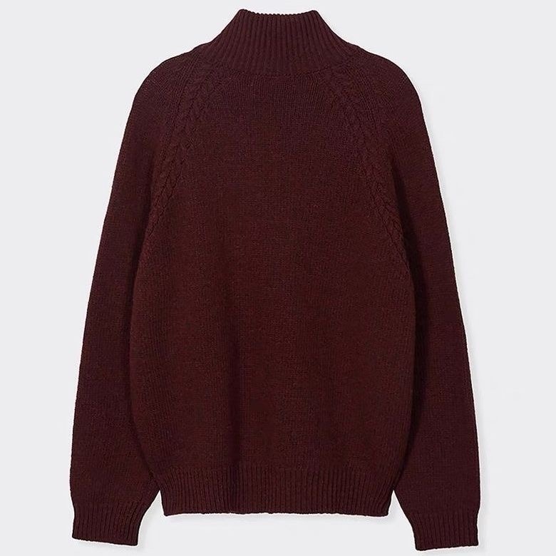 ENHYPEN Jay Inspired Striped Asymmetric Zip-Up Sweater