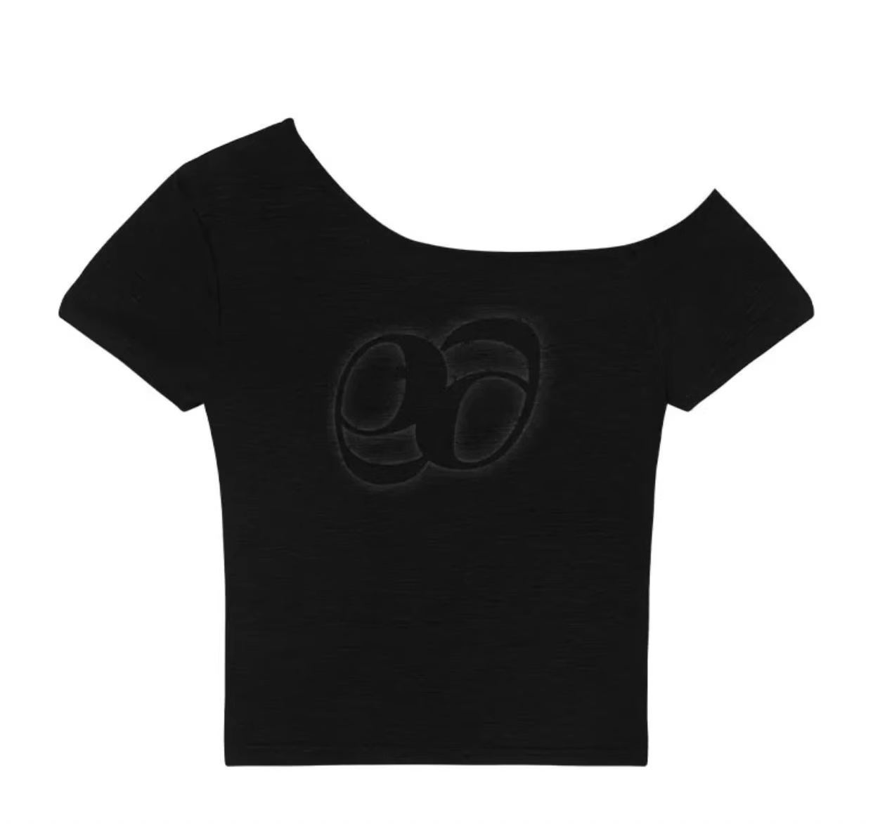 Aespa Winter Inspired Asymmetric Off Shoulder Baby Top