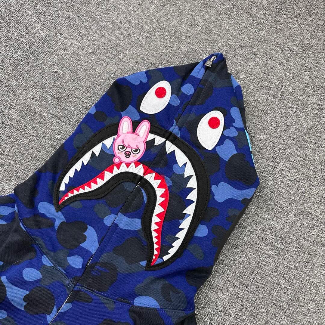 StrayKids Changbin BAPE Inspired Bape camo zip-up  hoodie-Stray Kids