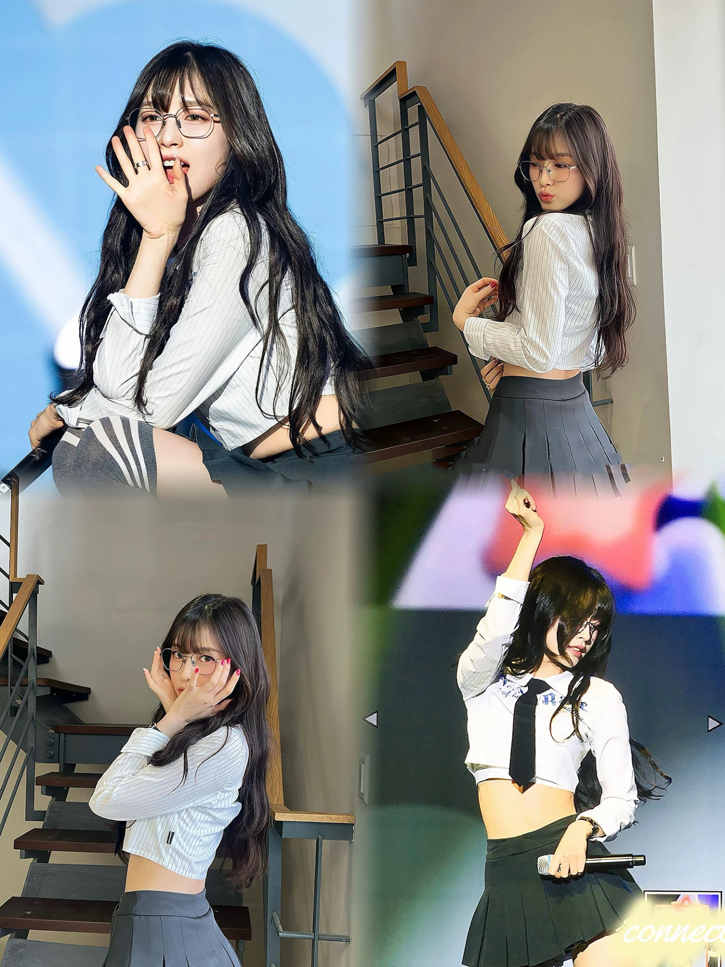 IVE Wonyoung Inspired Pleated Mini Skirt