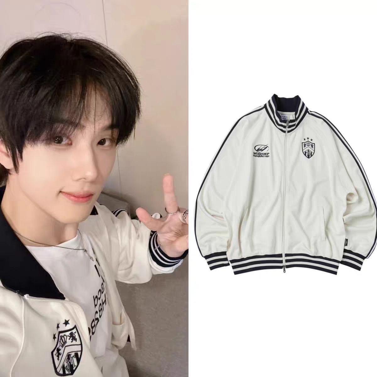 Enhypen&Riize&ZB1 Inspired Jersey Track Jacket