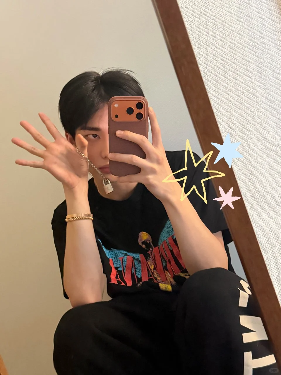 Stray Kids Hyunjin Inspired Nirvana In Utero Angelic T-Shirt-Straykids