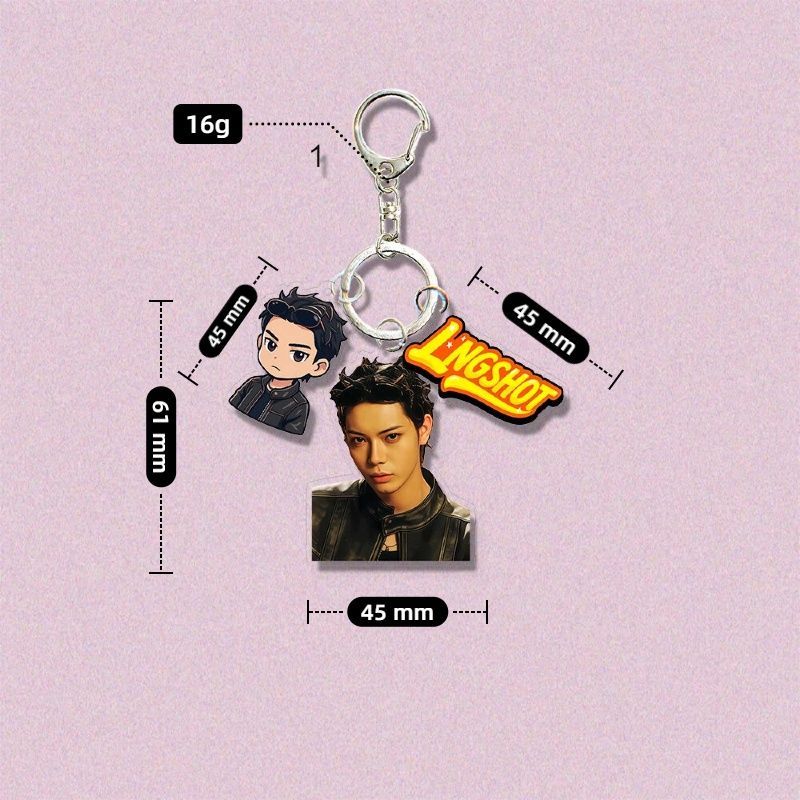 lngshot Acrylic keyring keychain pendant