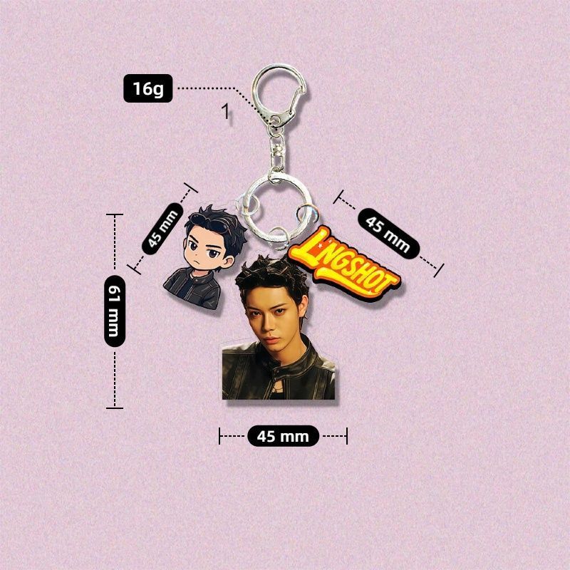 lngshot Acrylic keyring keychain pendant