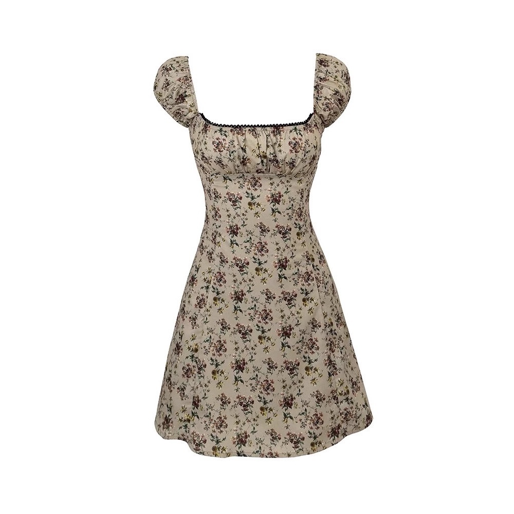 Babymonster Ahyeon Inspired Floral Wrap Dress