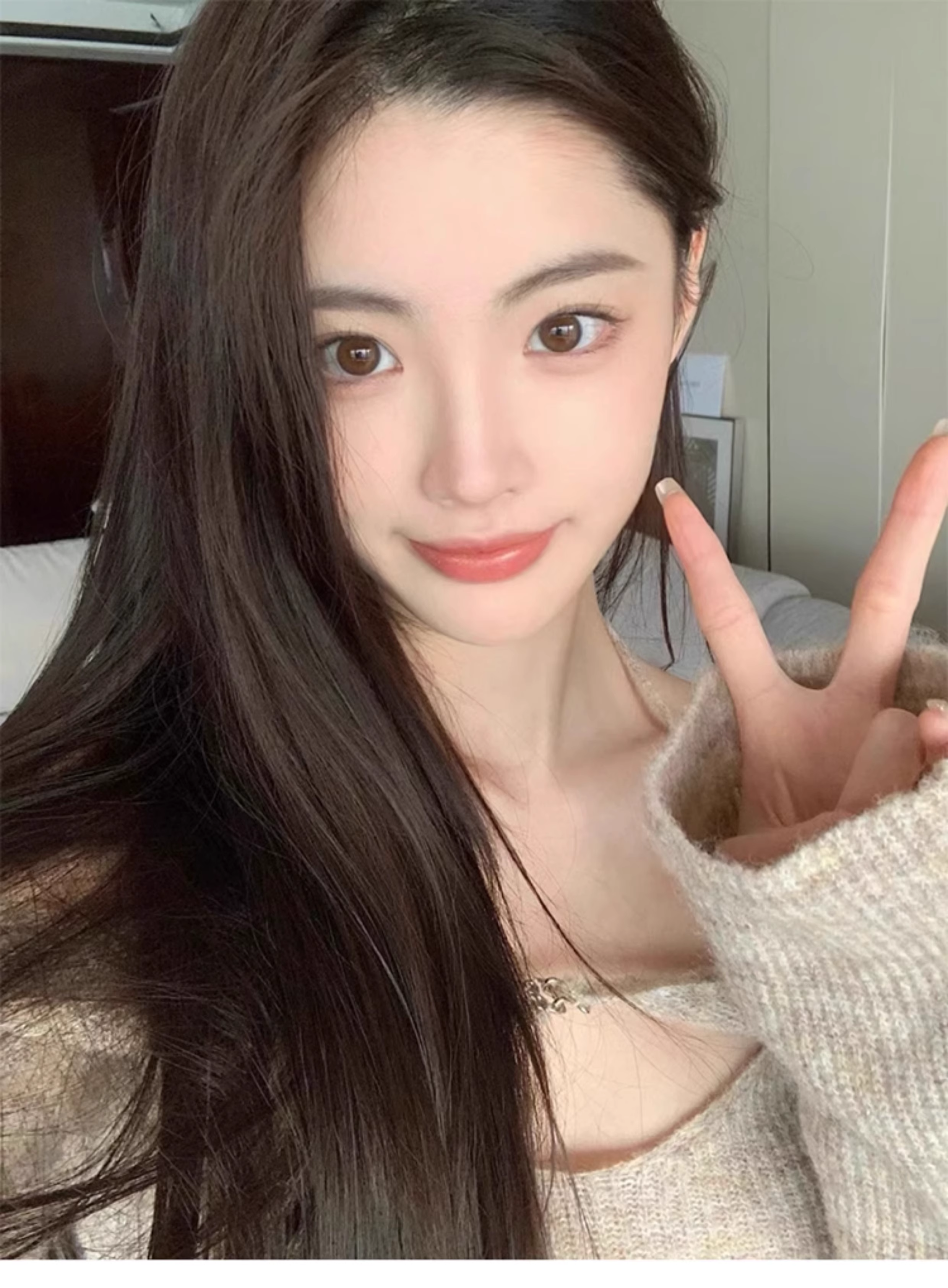 Aespa Winter Inspired Neck Halter Slim Fit Crop Top