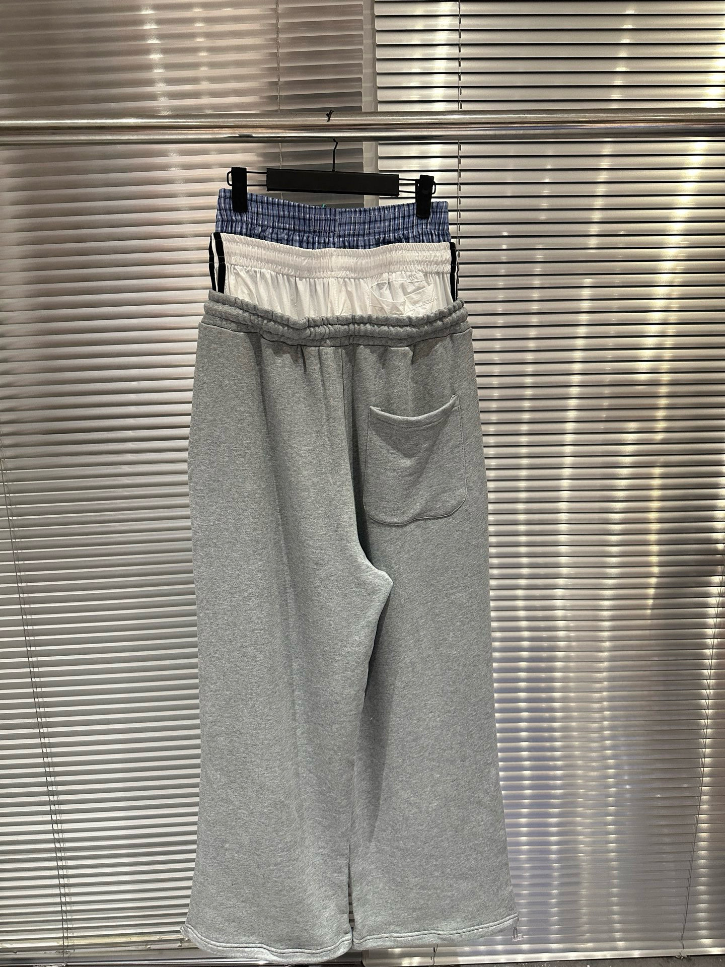 Enhypen Niki Inspired Drawstring Fake Three-Waist Paneled Sweatpants