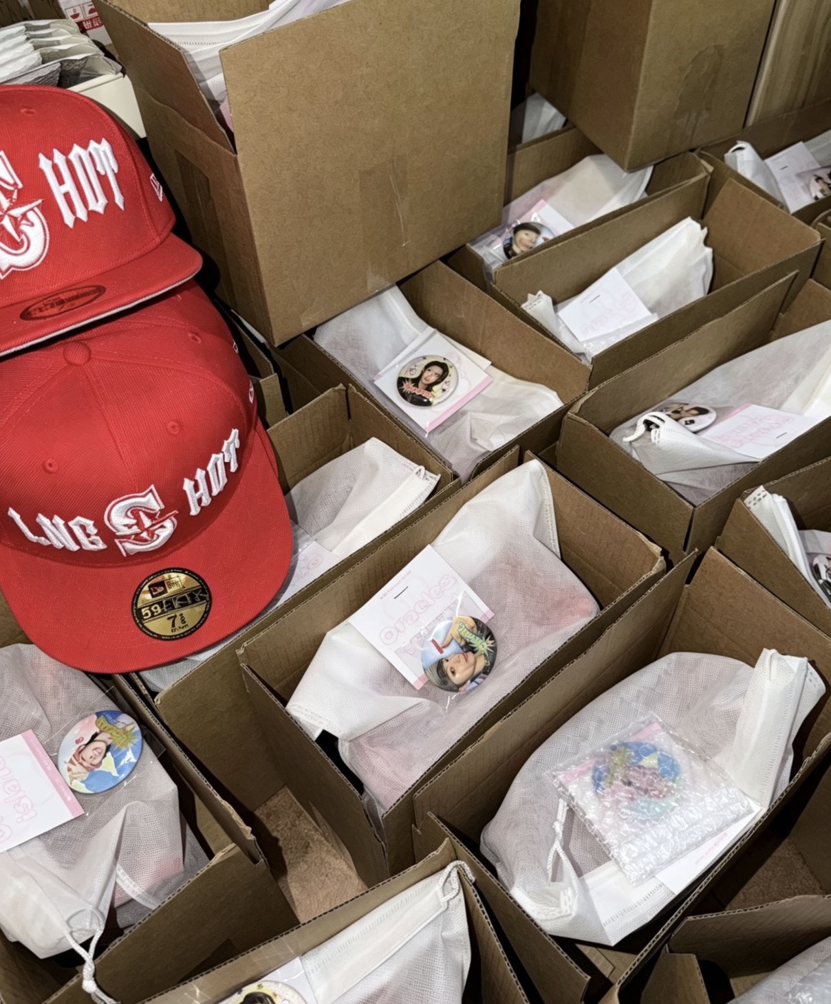 lngshot inspired Red Embroidered Baseball Cap Hat 