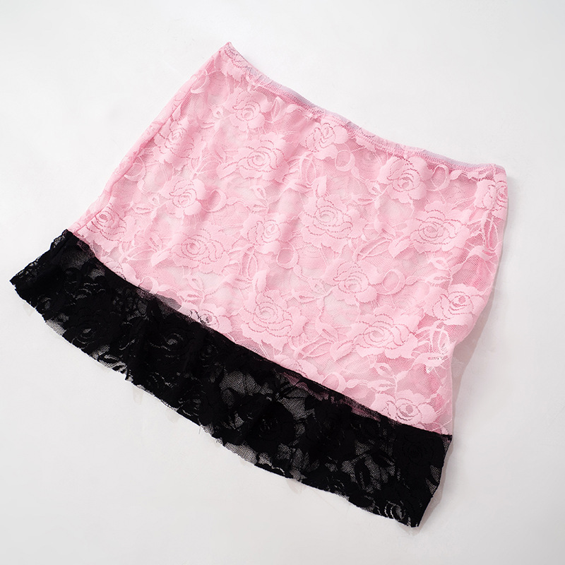 Blackpink Lace Patchwork Top Skirt Set-Outfitidea For Blinks BLACKPINK-Inspired Fashion