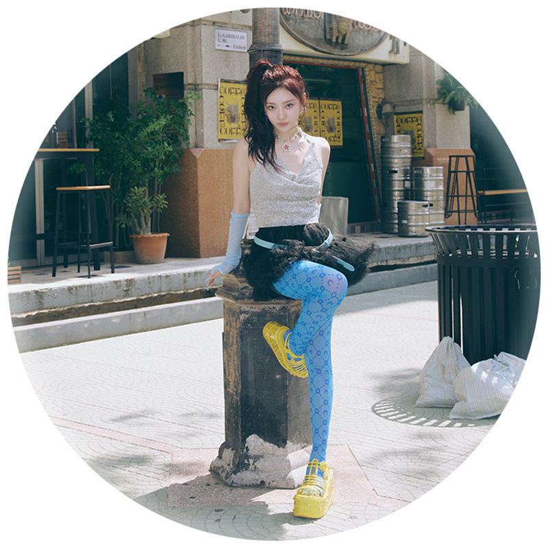 Sequined Backless Neckless Top-Aespa Ningning