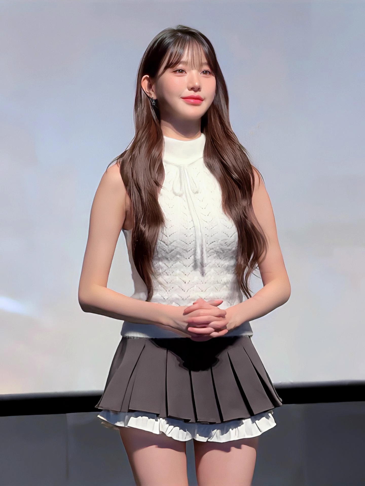 IVE Wonyoung Inspired Pleated Mini Skirt