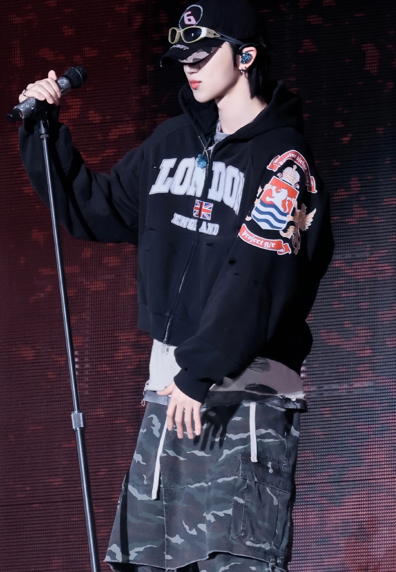 Seventeen Minghao Embroidered inspired Patchwork Hip pop Hoodie-The8