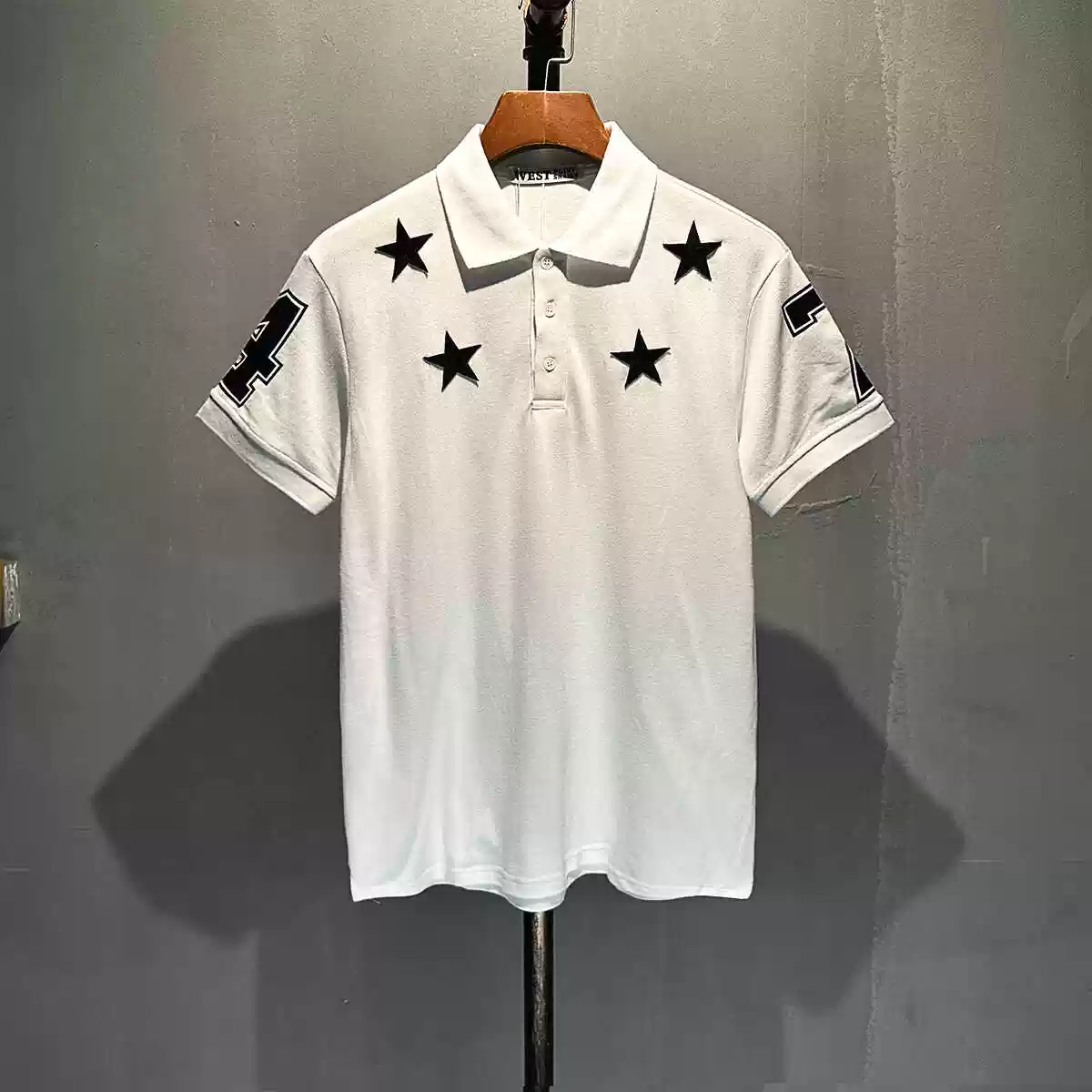 Cortis Keonho Inspired Star Print Polo Shirt