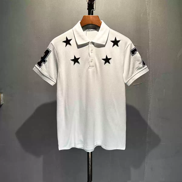 Cortis Keonho Inspired Star Print Polo Shirt