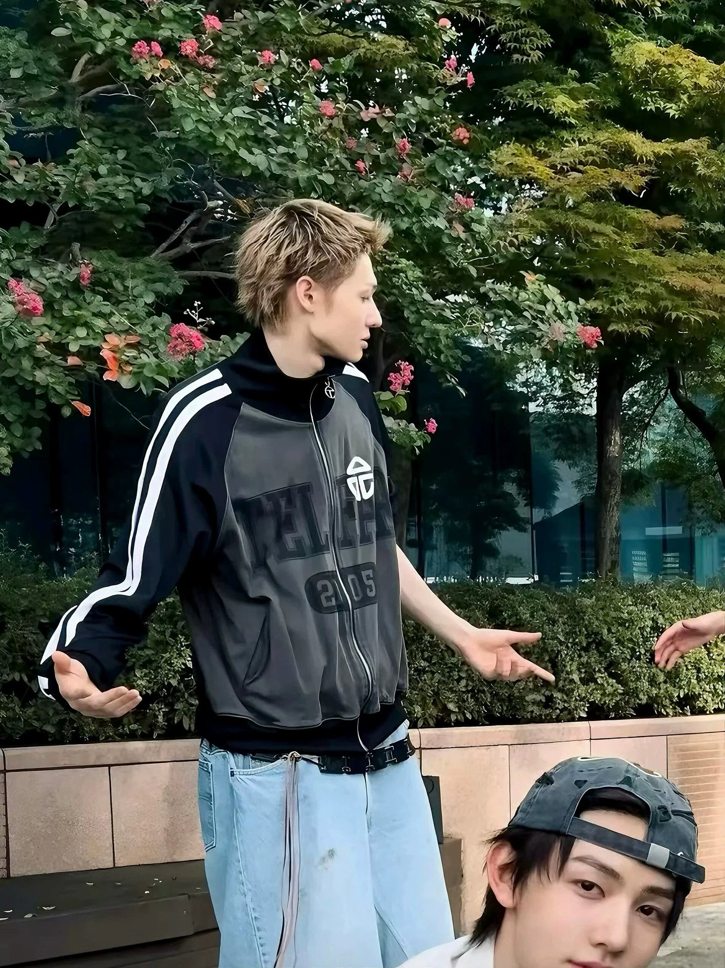 TXT Yeonjun&Cortis Martin Inspired Vintage Logo Track Jacket