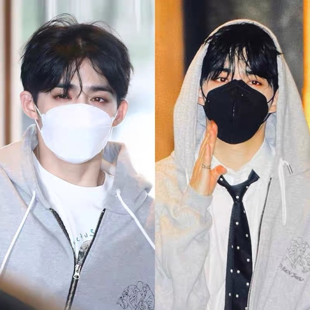 SEVENTEEN S.Coups&Jeonghan Inspired Gray Zip-up Hoodie