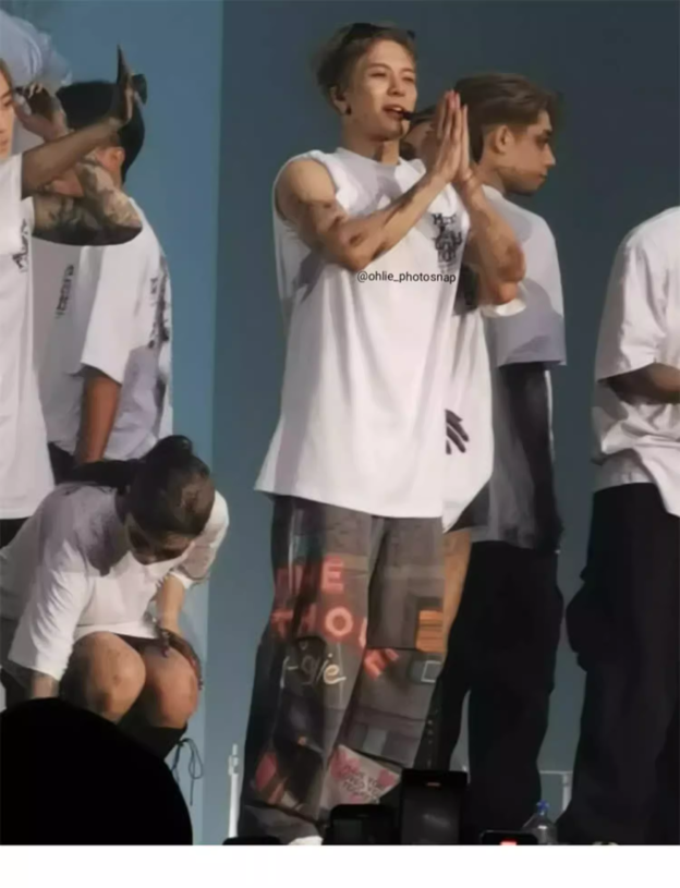 GOT7 Jackson Inspired Graffiti Straight Leg Pants