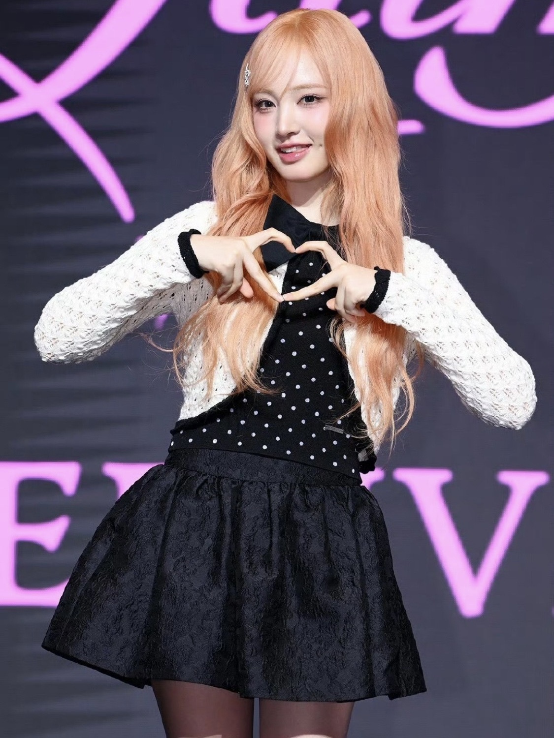 Red Velvet Wendy & IVE Liz Inspired Lace Trim Dot Print Slim Tank