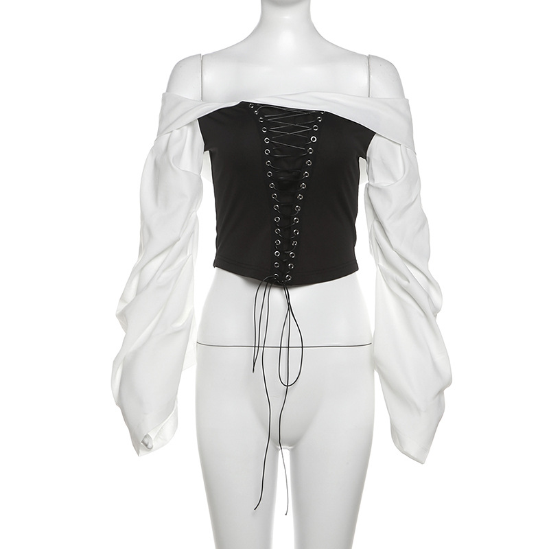 Strap One-shoulder Top Short Set for STAY | Stray Kids Concert Outfit