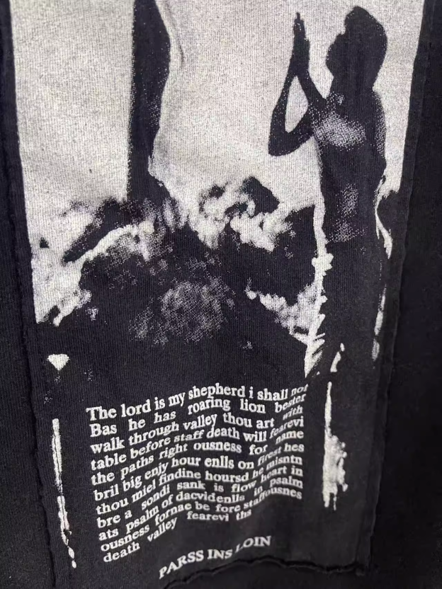 Distressed Artist Defend Loose Inspired Zip Up Hoodie