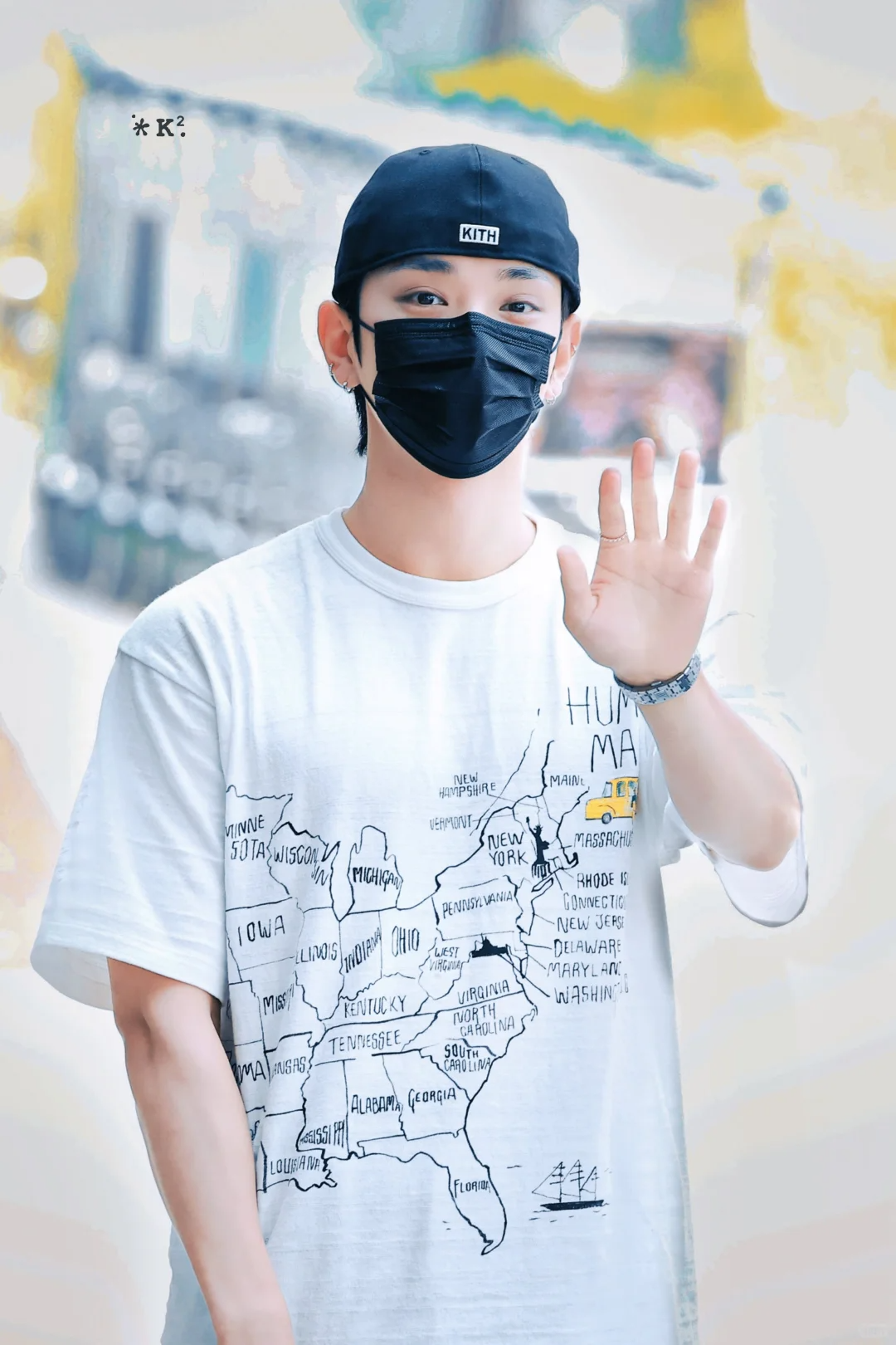 SEVENTEEN Joshua Inspired Map Print T-shirt