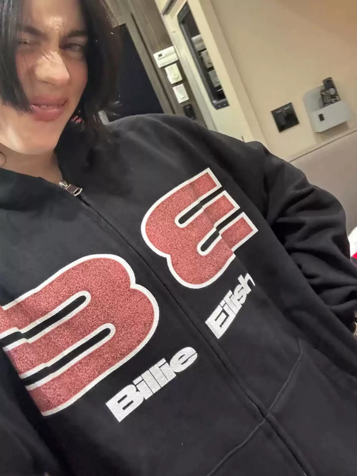 Billie Eilish Inspired DID I BREAK YOUR HEART Zip Hoodie