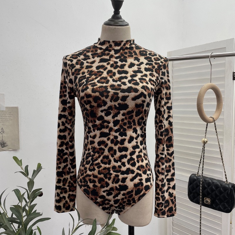Aespa Giselle inspired Leopard Print Bodysuit