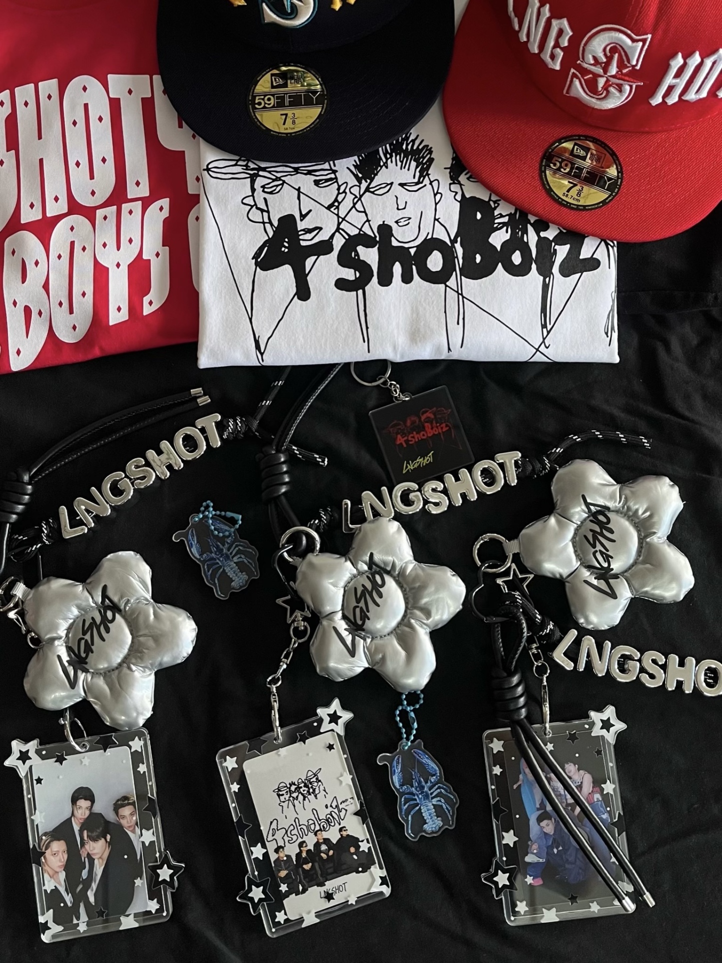 LNGSHOT Acrylic Photocard Holder Keychain Bag Charm-includes photocard