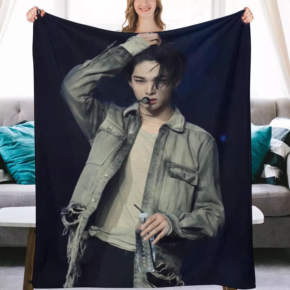 Enhypen Niki Fanmade Flanne Blanket - Kpop Concert Fan Blanket-ni-ki