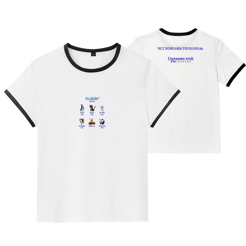 NCT WISH ASIA TOUR LOG in Inspired T-Shirt