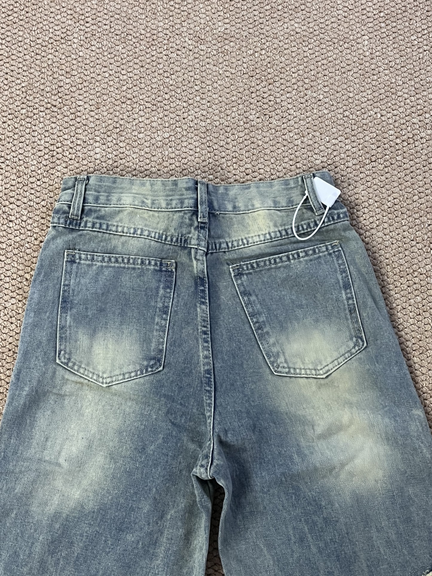 Star patches denim jeans pant-Twice Dahyun