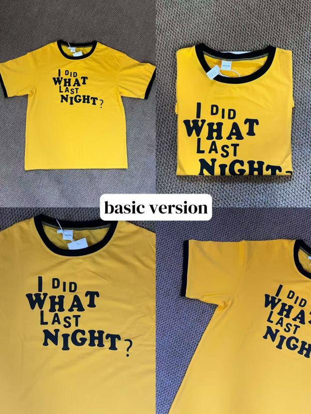 Seventeen Mingyu & TXT Yeonjun Inspired Vibrant Yellow Contrast Short Sleeve Tee