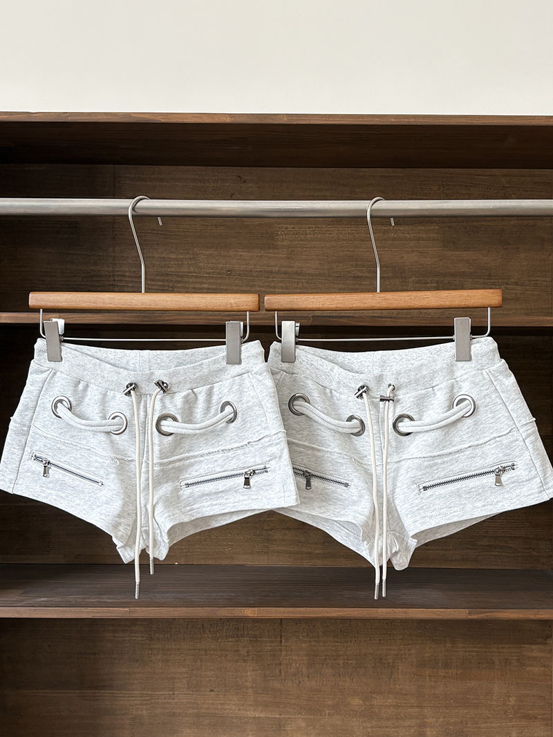 Aespa Giselle Inspired Cross Crop Hoodie + Low-Rise Shorts Set