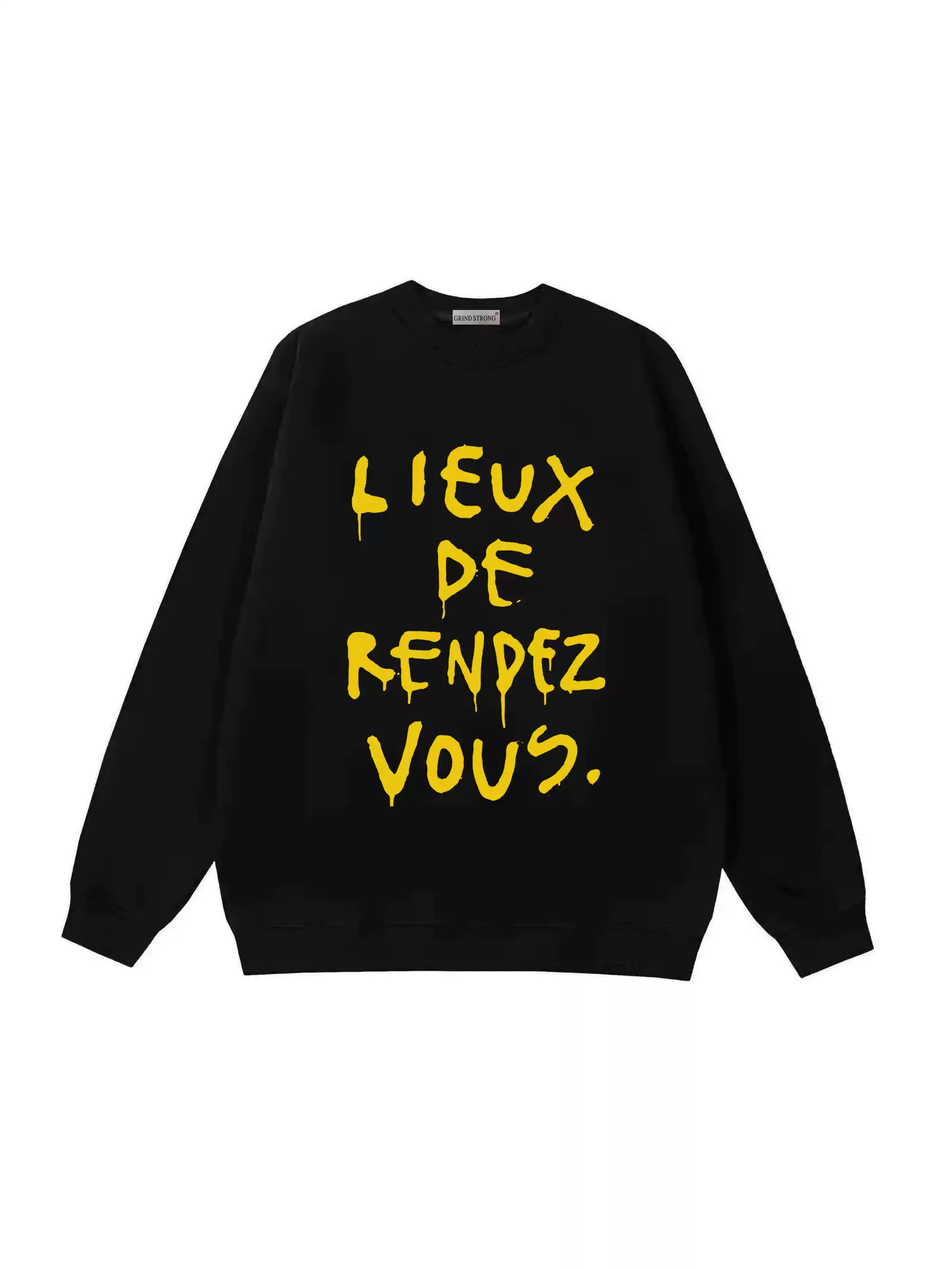 Cortis Seonghyeon French Letter Graphic Crewneck Sweatshirt