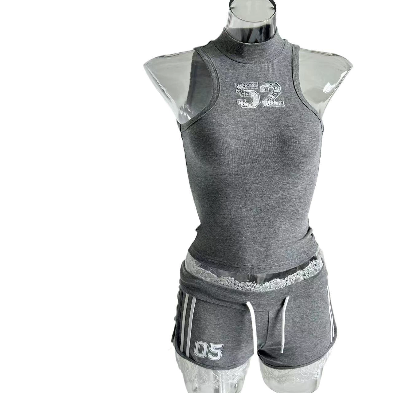 Sleeveless athletic tank and shorts set-Straykids concert outfitidea for STAY