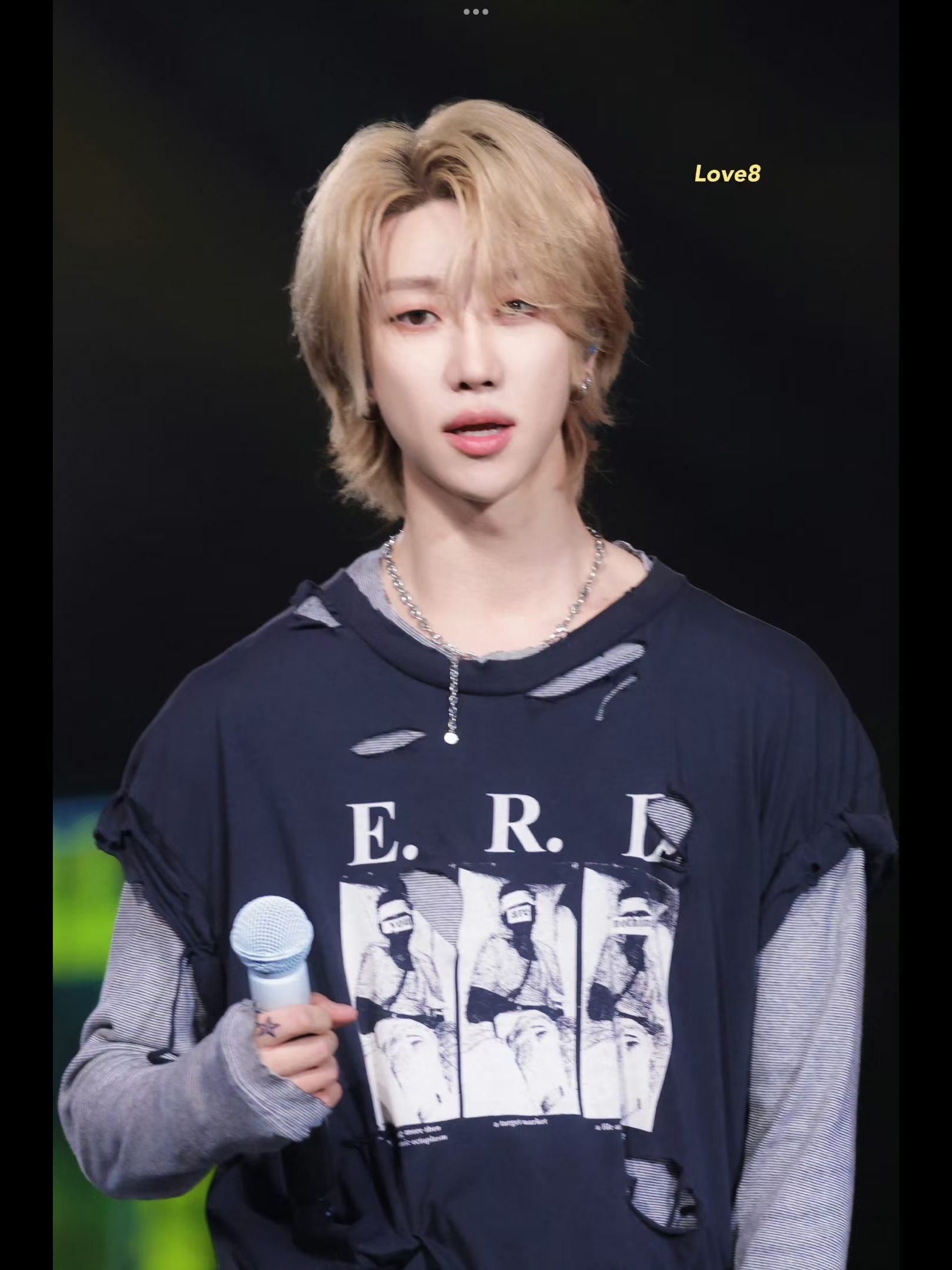 Enhypen Niki&Seventeen The8 inspired Bandage Face Print tshirt