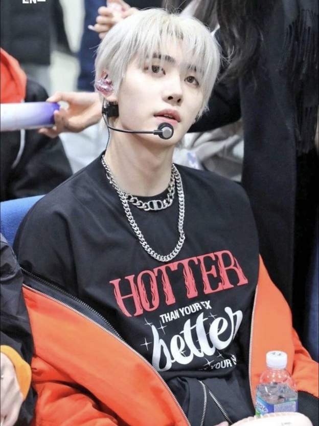 Stray Kids Hyunjin inspired Letter Print T-Shirt