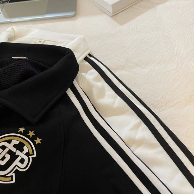 TXT Soobin Inspired Half-Zip Jersey Sweatshirt