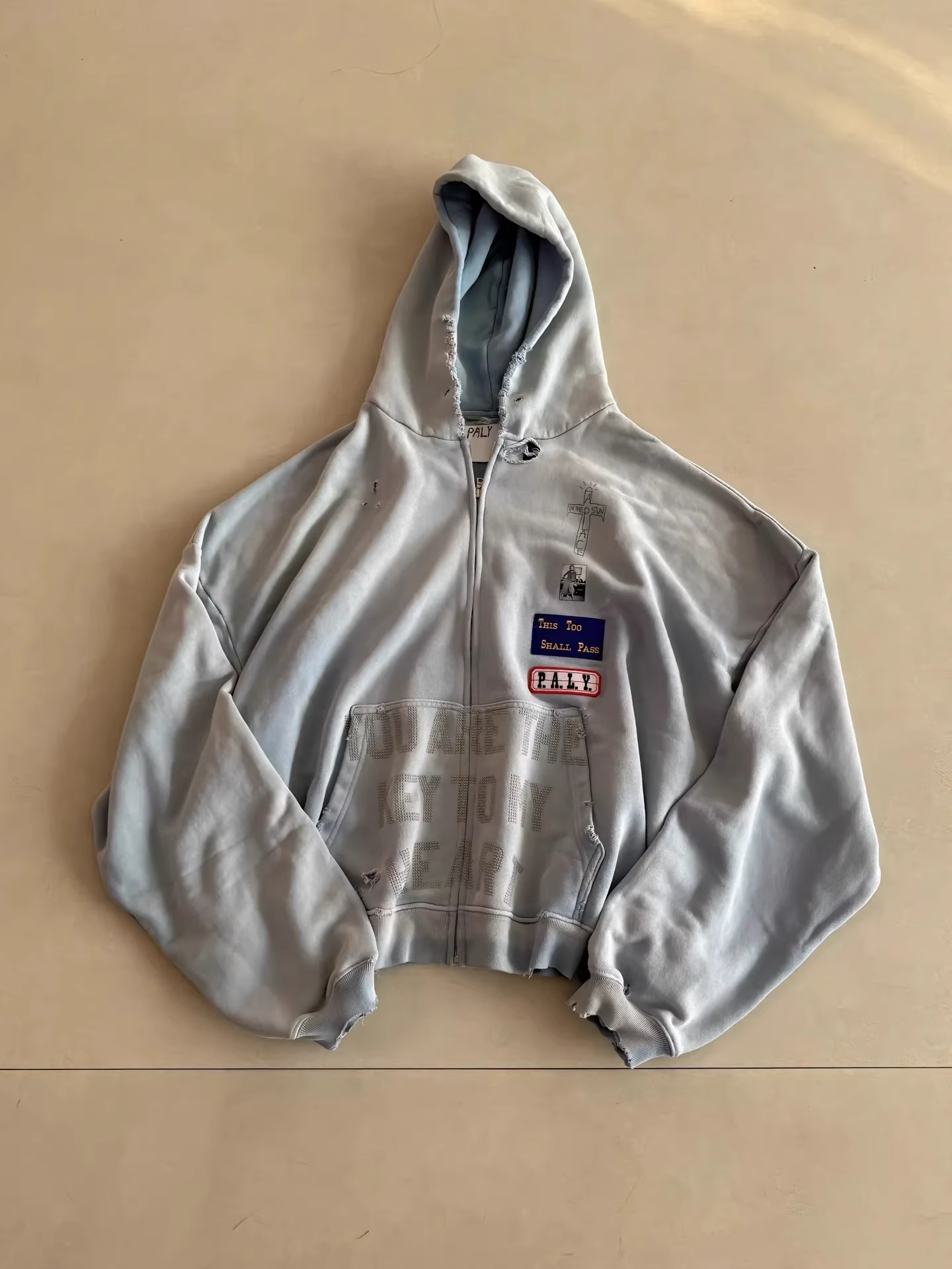 CORTIS MARTIN INSPIRED ZANUCKS ZIP HOODED SWEATSHIRT