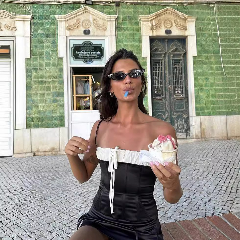 Ruched chest lace-up sheath camisole-Outfitidea For Blinks BLACKPINK-Inspired Fashion