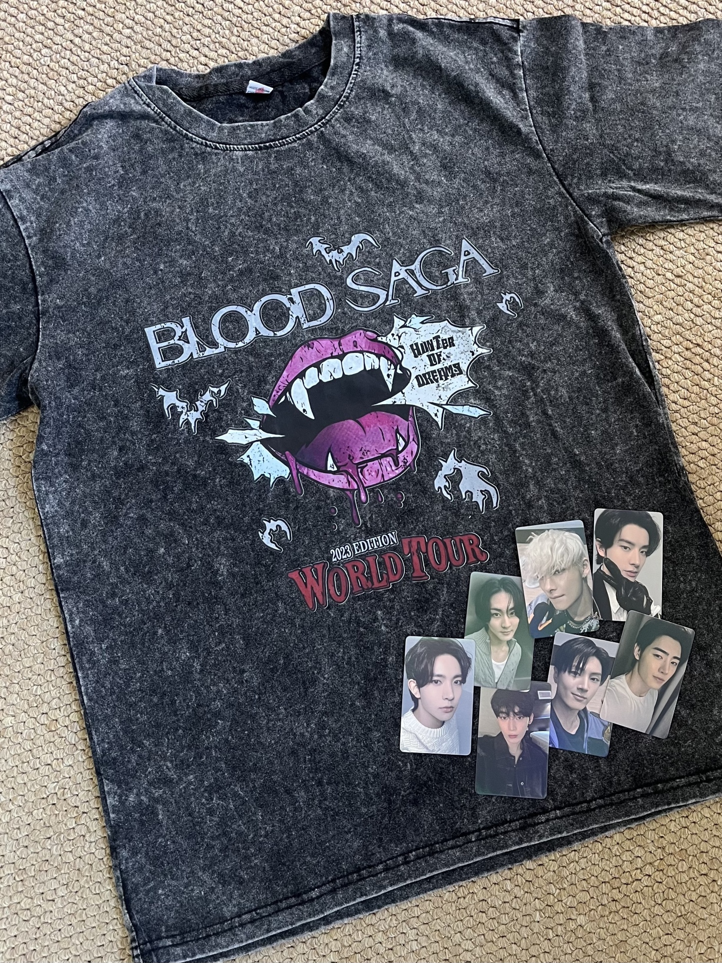 ENHYPEN concert inspired blood saga world tour print tshirt