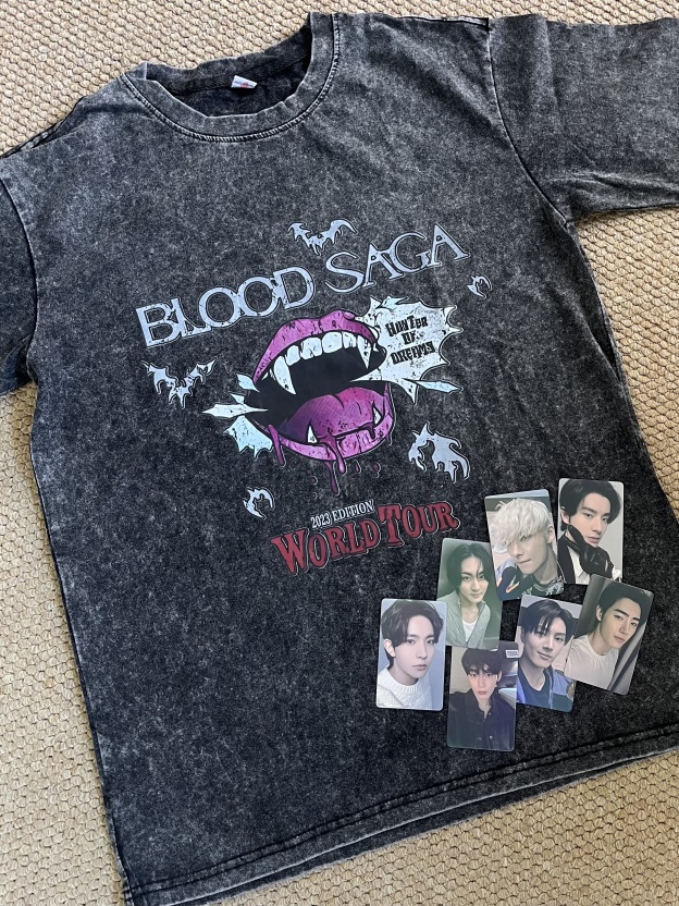 ENHYPEN concert inspired blood saga world tour print tshirt