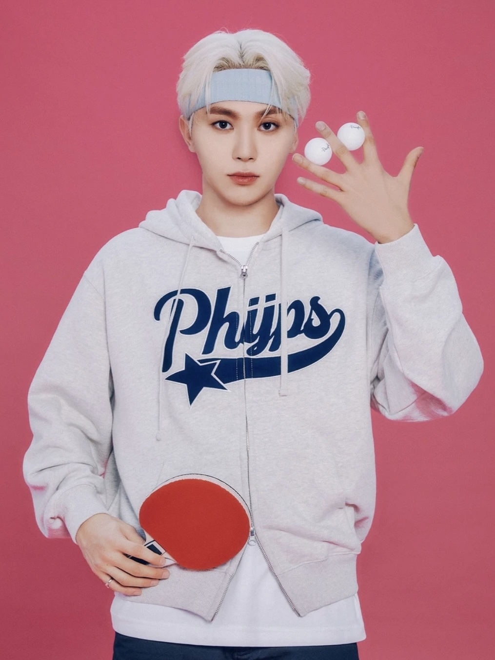 Seventeen&NewJeans&NMIXX&GIDLE Inspired Embroidered Letter Zip-Up Hoodie