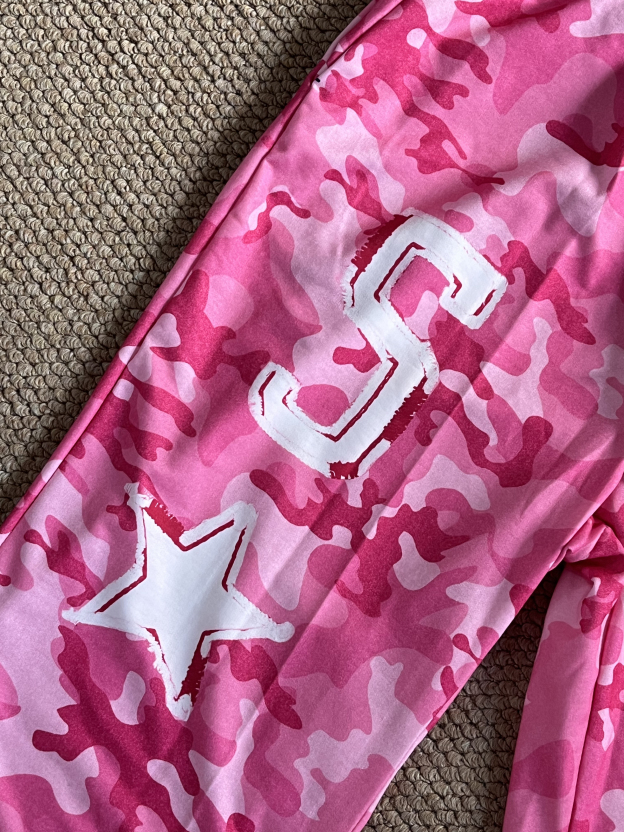 TWICE -Pink Camo Rhinestone inspired Hoodie Set