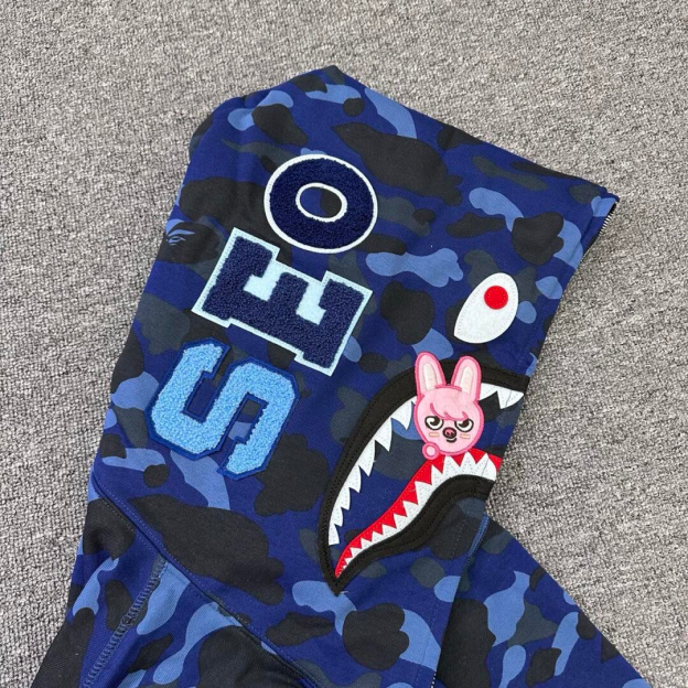 StrayKids Changbin BAPE Inspired Bape camo zip-up  hoodie-Stray Kids